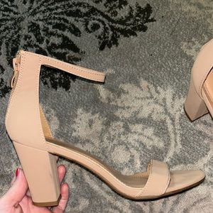 Tan/nude sandal heels